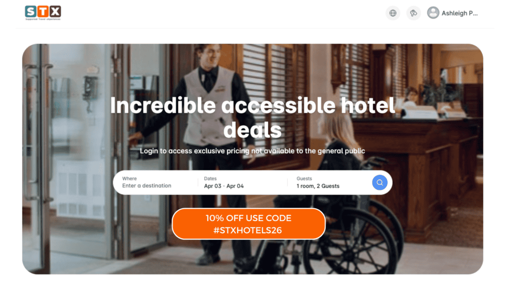 STX Online - Book Accessible Hotels